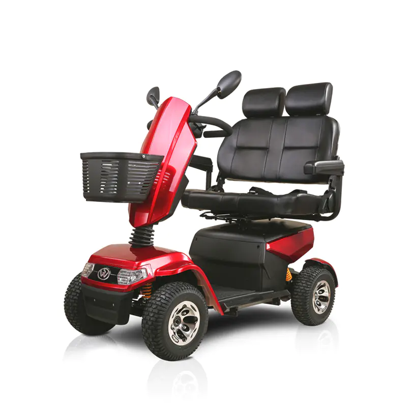S70D 2 Koltuk Yaşlı Mobilite Scooter Sepet ile Elektrik Üç Nişan